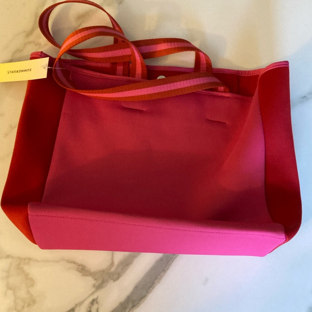 Pink & Red Tote